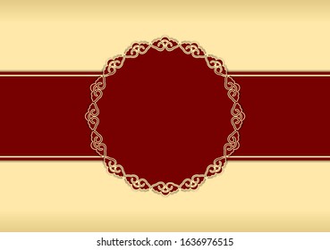 Traditional Chinese Greeting Card Template, The Clouds Frame