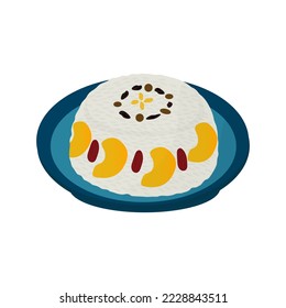 Traditional Chinese New Year Dessert Eight Treasure Rice Pudding