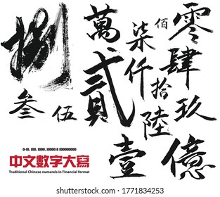 Traditional Chinese numerals in freestyle 