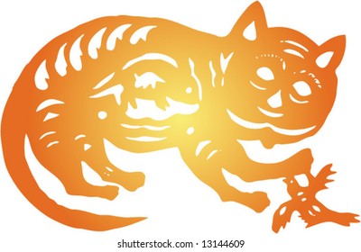 Traditional Chinese Paper-cut, pasted on window at spring festival or when couple get married, very Popular in Northwest China, as a culture passed down for generations