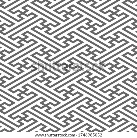 Traditional chinese pattern in isometric view, sayagata background Stock photo © 