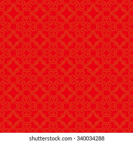 Traditional Chinese pattern. A seamless vector background.