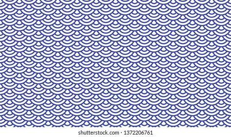 Traditional Chinese porcelane seamless pattern. Abstract background. Blue and white colors.