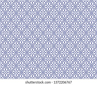 Traditional Chinese porcelane seamless pattern. Abstract background. Blue and white colors.