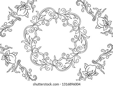 Traditional Chinese seamless pattern, ornament. Outline hand drawing vector illustration.

