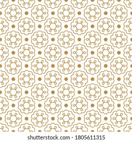 Traditional chinese vector seamless patterns. Golden chinese geometrical and floral ornaments on white background. Decorative Asian wallpaper. Oriental background for new year greeting card.