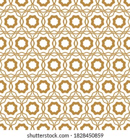 Traditional chinese vector seamless patterns. Golden chinese geometrical and floral ornaments on white background. Decorative Asian wallpaper. Oriental background for new year greeting card.