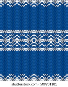 Traditional Christmas Knitted Seamless Pattern Design