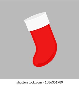 Traditional Christmas Sock Illustration Vector