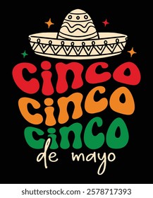 Traditional Cinco De Mayo party design with Mexican cultural elements.