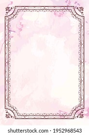 Traditional classic antique frameset material
