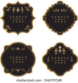 Traditional classic antique frameset material
