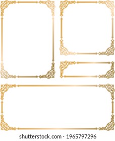 Traditional classic antique frameset material
