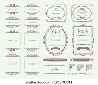 Traditional classic antique frameset material
 - Shutterstock ID 1965797311