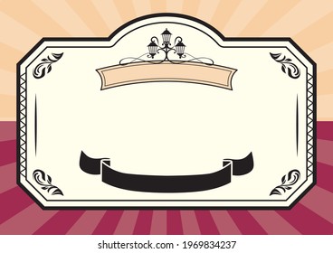 Traditional classic antique frameset material
