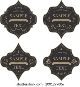 Traditional classic antique frameset material
