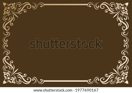 Traditional classic antique frameset material
