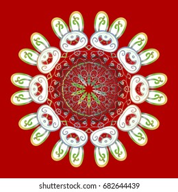 Traditional classic ornament. Vintage pattern with arabesques. Oriental vector pattern with arabesques and floral elements.