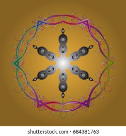 Traditional classic ornament. Vintage pattern with arabesques. Oriental vector pattern with arabesques and floral elements.