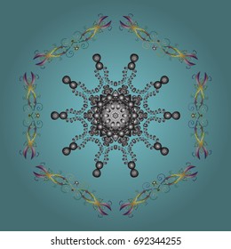 Traditional classic ornament. Vintage pattern with arabesques. Oriental vector pattern with arabesques and floral elements.