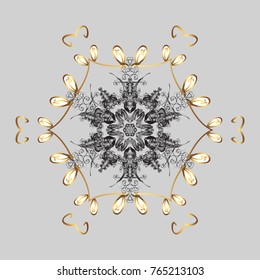 Traditional classic ornament. Vintage pattern with arabesques. Oriental vector pattern with arabesques and floral elements.