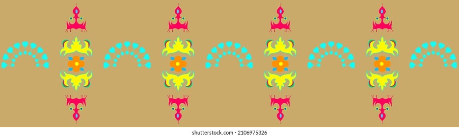 traditional or classic pattern with two elements in it, they are; hand fan and flowers