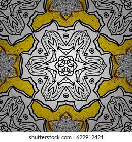 Traditional classic white vector pattern 