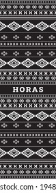 The traditional cloth of the Toba Batak tribe or called Ulos Batak Toba in black and white