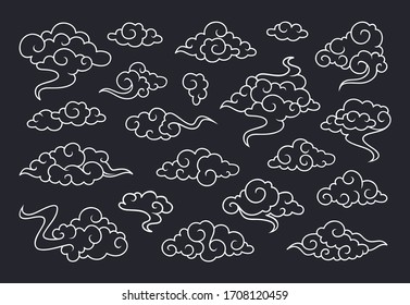 Traditional cloud ornaments in chinese