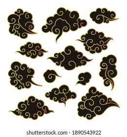 Traditional cloud ornaments in chinese