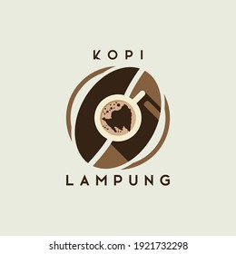 traditional coffee logo design Vector