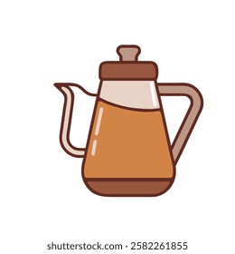 A traditional coffee pot illustration