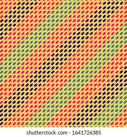 Traditional Colourful Palm Weaving background - Vector Illustration
