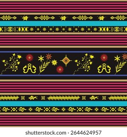 traditional contemporary unique own custom made tribal pattern ethnic ornament art wallpaper background suitable for your textile design