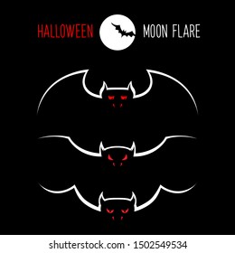 traditional creepy bat halloween objects