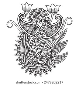 Traditional and Cultural Beautiful pattern design, tattoo design, mandala patterns, Arabic patterns, Rangoli, Alpona, Kolam, Paisley line art.