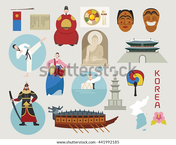 韓国の伝統文化のベクターイラスト のベクター画像素材 ロイヤリティ