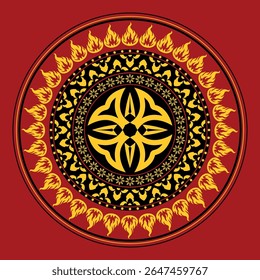 Cultura tradicional Liyawel madala art sri lankan tipo
