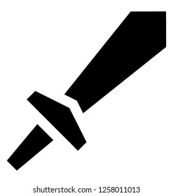 Traditional dagger glyph icon
