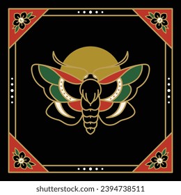 Traditional death head vector design