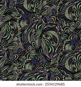 Traditional Design-Traditional Floral Pattern-Seamless Patchwork Pattern-Ornamental Background
