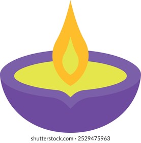 Traditionelle Diya-Ikone, die Licht, Spiritualität und kulturelles Erbe repräsentiert, perfekt, um religiöse Zeremonien, Festivals und festliche Veranstaltungen mit einem schönen und erhellenden Design hervorzuheben