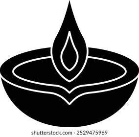 Traditionelle Diya-Ikone, die Licht, Spiritualität und kulturelles Erbe repräsentiert, perfekt, um religiöse Zeremonien, Festivals und festliche Veranstaltungen mit einem schönen und erhellenden Design hervorzuheben