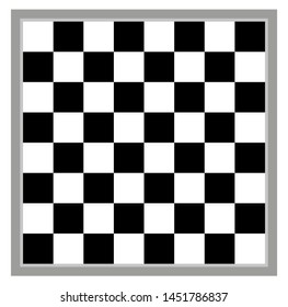 Traditional draughts checkers game board or chess board vector illustration  