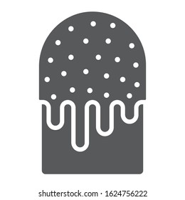 Traditional Easter Cake glyph icon, easter and holiday, easter cake sign, vector graphics, a solid pattern on a white background, eps 10