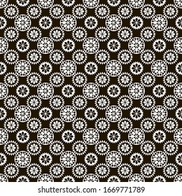 Tradicional fondo oriental sin fisuras. Ornamento oriental filipino. Diseño monocromo decorativo de estilo étnico mosaico. Motivos árabes. Ideas para el diseño textil, material, tela, papel pintado Vector