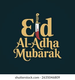 Traditional Eid Celebration with Mosque and Crescent Moon