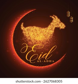 Traditional Eid Poster with Mosque Silhouette