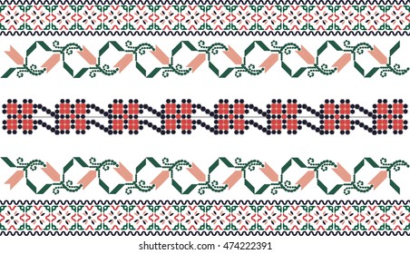 Traditional embroidery motif - Balkanic countries culture