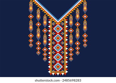 Traditional Embroidery Neckline Design for cloth fabric and textile.